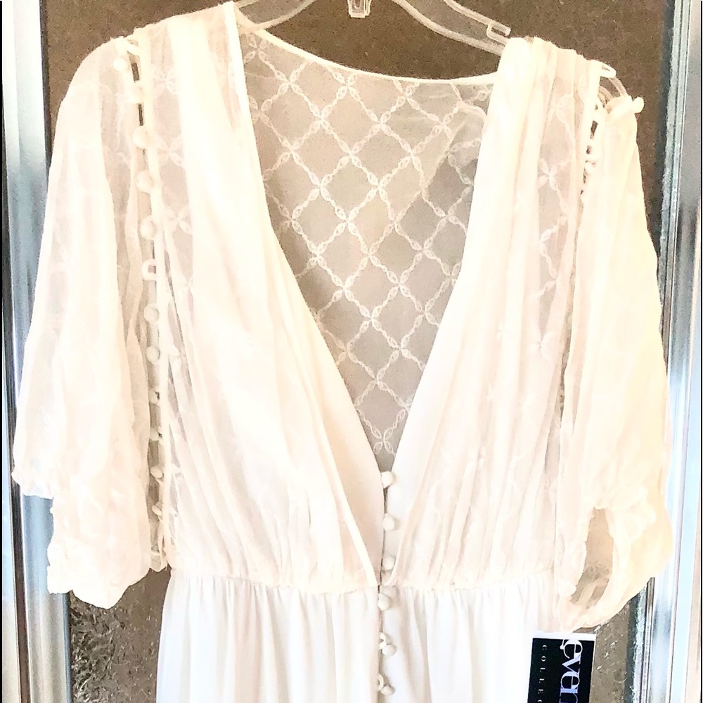 Beautiful romantic off white wedding dress